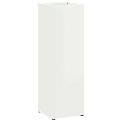 VidaXL 868487 portaombrelli Metallo Bianco