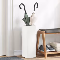 VidaXL 868487 portaombrelli Metallo Bianco - Vista aggiuntiva 2
