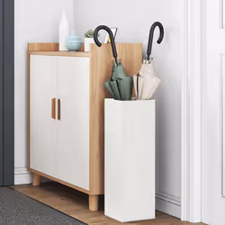 VidaXL 868487 portaombrelli Metallo Bianco - Vista aggiuntiva 3