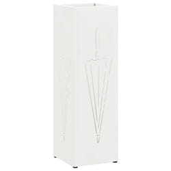VidaXL 868493 portaombrelli Metallo Bianco