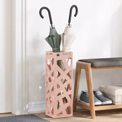 VidaXL 868495 portaombrelli Acciaio Rosa - Vista aggiuntiva 2