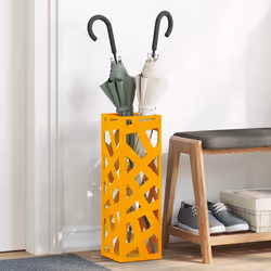 VidaXL 868497 portaombrelli Metallo Giallo - Vista aggiuntiva 2