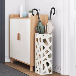 VidaXL 868499 portaombrelli Acciaio Bianco - Vista aggiuntiva 3