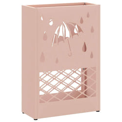 VidaXL 868519 portaombrelli Metallo Rosa