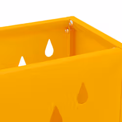VidaXL 868521 portaombrelli Metallo Giallo - Vista aggiuntiva 5