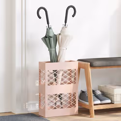 VidaXL 868525 portaombrelli Acciaio Rosa - Vista aggiuntiva 2