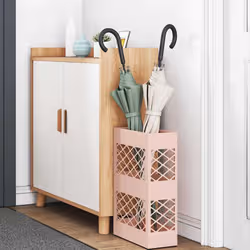 VidaXL 868525 portaombrelli Acciaio Rosa - Vista aggiuntiva 3
