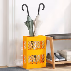 VidaXL 868527 portaombrelli Metallo Giallo - Vista aggiuntiva 2