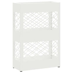 VidaXL 868529 portaombrelli Metallo Bianco