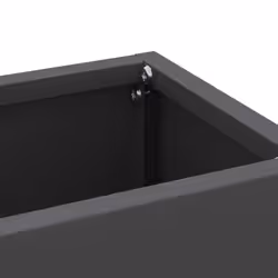 VidaXL 868536 portaombrelli Acciaio Nero - Vista aggiuntiva 5