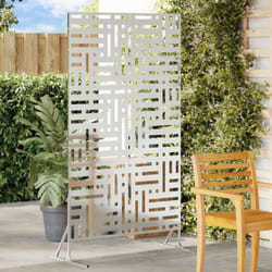 Schermo per la Privacy 180 cm Acciaio Zincato - Vidaxl
