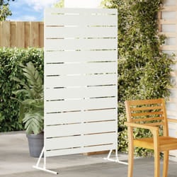 Pannello di Recinzione in Metallo Bianco Metallo Standard - Vidaxl