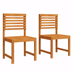 vidaXL Sedia da Giardino 2 pcs Marrone 50 x 50 x 91cm - Vista aggiuntiva 2
