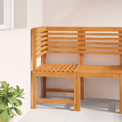 vidaXL Sedia da Giardino Marrone 50 x 50 x 91cm - Vista aggiuntiva 3