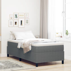 Vidaxl - Letto Box Spring Grigio Chiaro Singolo in Tessuto Corduroy