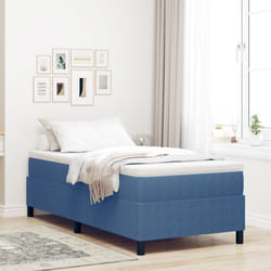 vidaXL Letto a Box Blu Singolo in Tessuto Corduroy