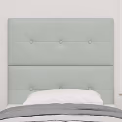 vidaXL Testiera Montaggio a parete Grigio chiaro 80 cm Velluto - Vista aggiuntiva 3