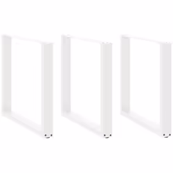 Colore: Bianco Materiale: Acciaio verniciato a polvere Dimensioni complessive: 80 x (72-73) cm (L x A) Forma a U Dimensioni d ...