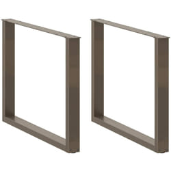 Vidaxl - Gambe Tavolo Pranzo a u 3 pz 100x(72-73) cm Acciaio 502926