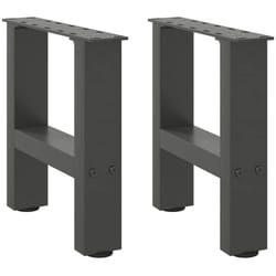 Vidaxl - Gambe per Tavolino 2 pz Antracite 30×40 cm in Acciaio 2936