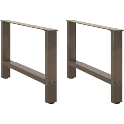 Vidaxl - Gambe per Tavolino Naturale 2 pz 70x(42-43) cm Acciaio 397245