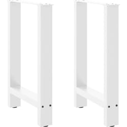 Vidaxl - Gambe per Tavolino Bianco 2 pz 60x(72-73) cm Acciaio 5171