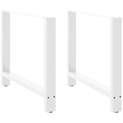 Vidaxl - Gambe per Tavolino Bianco 2 pz 90x(72-73) cm Acciaio 4762