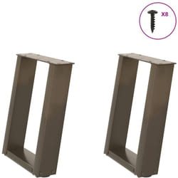 Vidaxl - Gambe Tavolino Caffè a u 2 pz 28x(42-43) cm Acciaio 241774