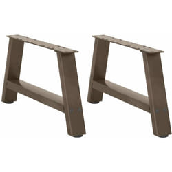Vidaxl - Gambe Tavolino da Caffè a a 2 pz 70x(30-31) cm Acciaio 571560