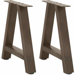 Vidaxl - Gambe Tavolino da Caffè a a 2 pz 50x(42-43) cm Acciaio 285449
