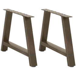 Vidaxl - Gambe Tavolino da Caffè a a 2 pz 70x(42-43) cm Acciaio 288723