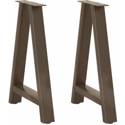 Vidaxl - Gambe Tavolino da Caffè a a 2 pz 50x(72-73) cm Acciaio 848096