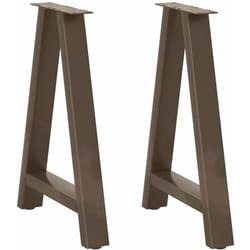 Vidaxl - Gambe Tavolino da Caffè a a 2 pz 60x(72-73) cm Acciaio 690779