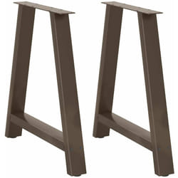 Vidaxl - Gambe Tavolino da Caffè a a 2 pz 70x(72-73) cm Acciaio 221286