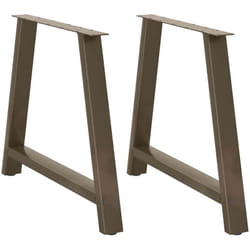 Vidaxl - Gambe Tavolino da Caffè a a 2 pz 90x(72-73) cm Acciaio 723489