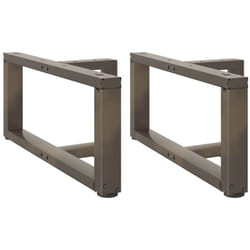 Gambe Tavolino Caffè a t 2 pz Naturale 70x25x(30-31) cm Acciaio Vidaxl 856065
