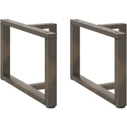 Gambe Tavolino Caffè a t 2 pz Naturale 70x25x(42-43) cm Acciaio Vidaxl 507835