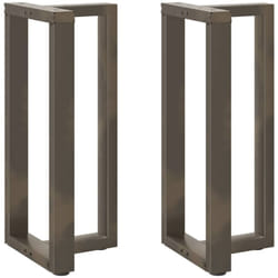 Gambe Tavolo Bar Forma t 2 pz Naturale 50x35x(91-92)cm Acciaio Vidaxl 770858