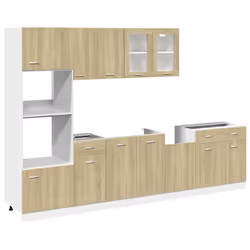 vidaXL Set di Mobili Porta TV 7 pz Lyon Rovere Sonoma in Truciolato - Vista aggiuntiva 2