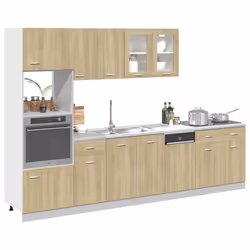 vidaXL Set di Mobili Porta TV 7 pz Lyon Rovere Sonoma in Truciolato - Vista aggiuntiva 3