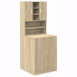 vidaXL Mobili Lavatrice 2pz Rovere Sonoma in Legno Multistrato - Vista aggiuntiva 2