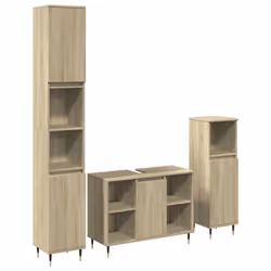 VidaXL 3307679, Quercia, Legno, 800 mm, 330 mm, 600 mm, 3 pz