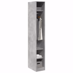 vidaXL Armadio Grigio Cemento 30x50x200 cm in Legno Multistrato - Vista aggiuntiva 3