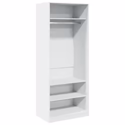 vidaXL Armadio Bianco 80x50x200 cm in Legno Multistrato - Vista aggiuntiva 2