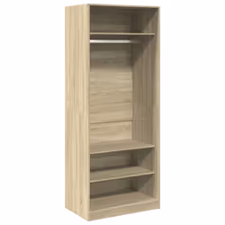 vidaXL Armadio Rovere Sonoma 80x50x200 cm in Legno Multistrato - Vista aggiuntiva 2