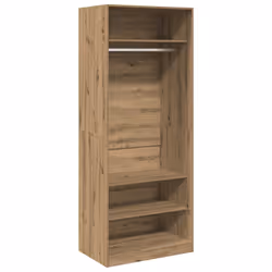 vidaXL Armadio Rovere Artigianale 80x50x200 cm in Legno Multistrato - Vista aggiuntiva 2