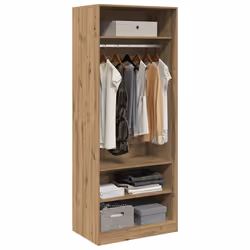 vidaXL Armadio Rovere Artigianale 80x50x200 cm in Legno Multistrato - Vista aggiuntiva 3