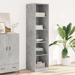 vidaXL Armadio Grigio Cemento 50x50x200 cm in Legno tecnico