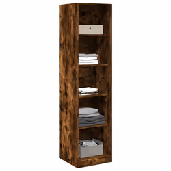 vidaXL Armadio Rovere Fumo 50x50x200 cm in Legno tecnico - Vista aggiuntiva 3