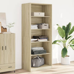 Armadio Rovere Sonoma 80x50x200 cm in Legno Multistrato Vidaxl 423715